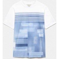 Autograph Regular Fit Pure Cotton Graphic T-Shirt White