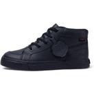 Kids Leather High Top School Shoes