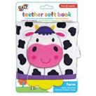 Farm Animal Teether Soft Book (0-24 Mths)