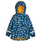 Puffin Print Hooded Fleece Lined Raincoat ( 1 - 10 Yrs)