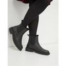 Leather Chelsea Faux Fur Lining Ankle Boots