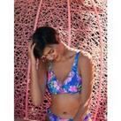 Hot Tropics Floral V-Neck Bikini Top