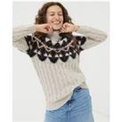 Buy Wool Blend Fair Isle Cable Knit Tunic