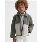 Fleece Colour Block Zip-Through Jacket (3-14 Yrs)