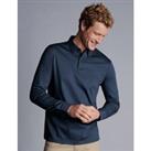 Pure Cotton Jersey Long Sleeve Polo Shirt