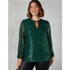 Buy Sequin Twist Front Relaxed Blouse