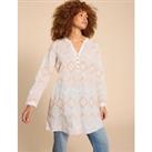 Pure Cotton Embroidered Cover-Up Tunic