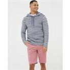 Cotton Rich Striped Knitted Hoodie
