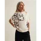 Floral Knitted Top with Wool