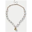 Gold Tone Pearl Necklace
