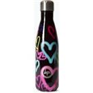 Kids Graffiti Heart Print Water Bottle