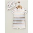 2pc Pure Cotton Striped Outfit (0-24 Mths)