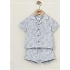 2pc Pure Cotton Palm Print Outfit (0-3 Yrs)