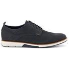 Wide Fit Leather Lace Up Trainers