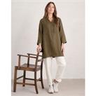 Pure Linen Collared Relaxed Tunic