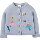 Pure Cotton Embroidered Cardigan (0-4 Yrs)