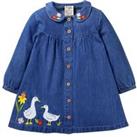Pure Cotton Embroidered Duck Dress (0-4 Yrs)