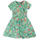 Buy Cotton Rich Tropical Bird Print Dress (2-10 Yrs)