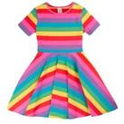 Cotton Rich Rainbow Stripe Dress (0 Mths4 Yrs)