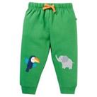 Organic Cotton Embroidered Joggers (0-4 Yrs)