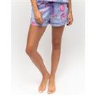 Cotton Modal Flamingo Print Pyjama Shorts