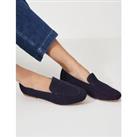 Suede Slip On Loafers