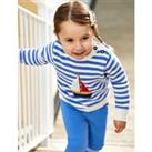 Pure Cotton Striped Boat Jumper (6 Mths-5 Yrs)