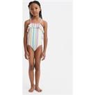 Striped Frill Swimsuit (4-13 Yrs)