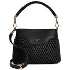 Buy Faux Leather Woven Grab Bag