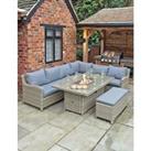 Wentworth 8 Seater Fire-Pit Lounge Set