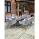 Aspen 6 Seater Garden Fire Pit Table & Chairs