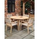 Roma 4 Seater Garden Table & Chairs
