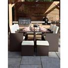 Cannes 10 Seater Rattan Garden Cube Dining Set