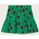 Cotton Rich Strawberry Tiered Skirt (3-13 Yrs)