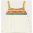 Pure Cotton Embroidered Detail Top (3-13 Yrs)
