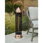 Tall Copper Lantern Patio Heater