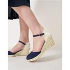 Buy Leather Ankle Strap Wedge Espadrilles