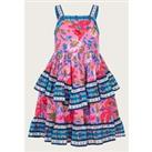 Pure Cotton Tropical Tiered Dress (3-15 Yrs)