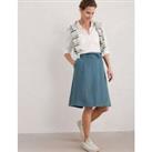 Buy Pure Linen Knee Length A-Line Skirt