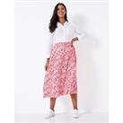 Buy Floral Midi A-Line Skirt