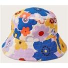 Kids Pure Cotton Reversible Floral Sun Hat