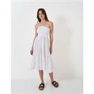Pure Cotton Broderie Midi Beach Dress