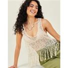 Pure Cotton Crochet Knitted Top