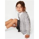 Girls Cotton Regular Fit School Cardigan (2-16 Yrs)