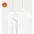 Buy 2pk Heatgen Thermal Short Sleeve Vests (2-14 Yrs)