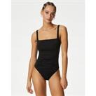 Tummy Control Padded Square Neck Swimsuit