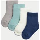 4pk Terry Baby Socks