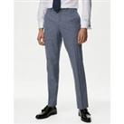 Slim Fit Puppytooth Stretch Suit Trousers