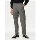 Buy Tapered Fit Pure Cotton Lightweight Cargo Trousers