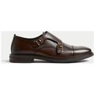Buy Leather Monk Strap Shoes